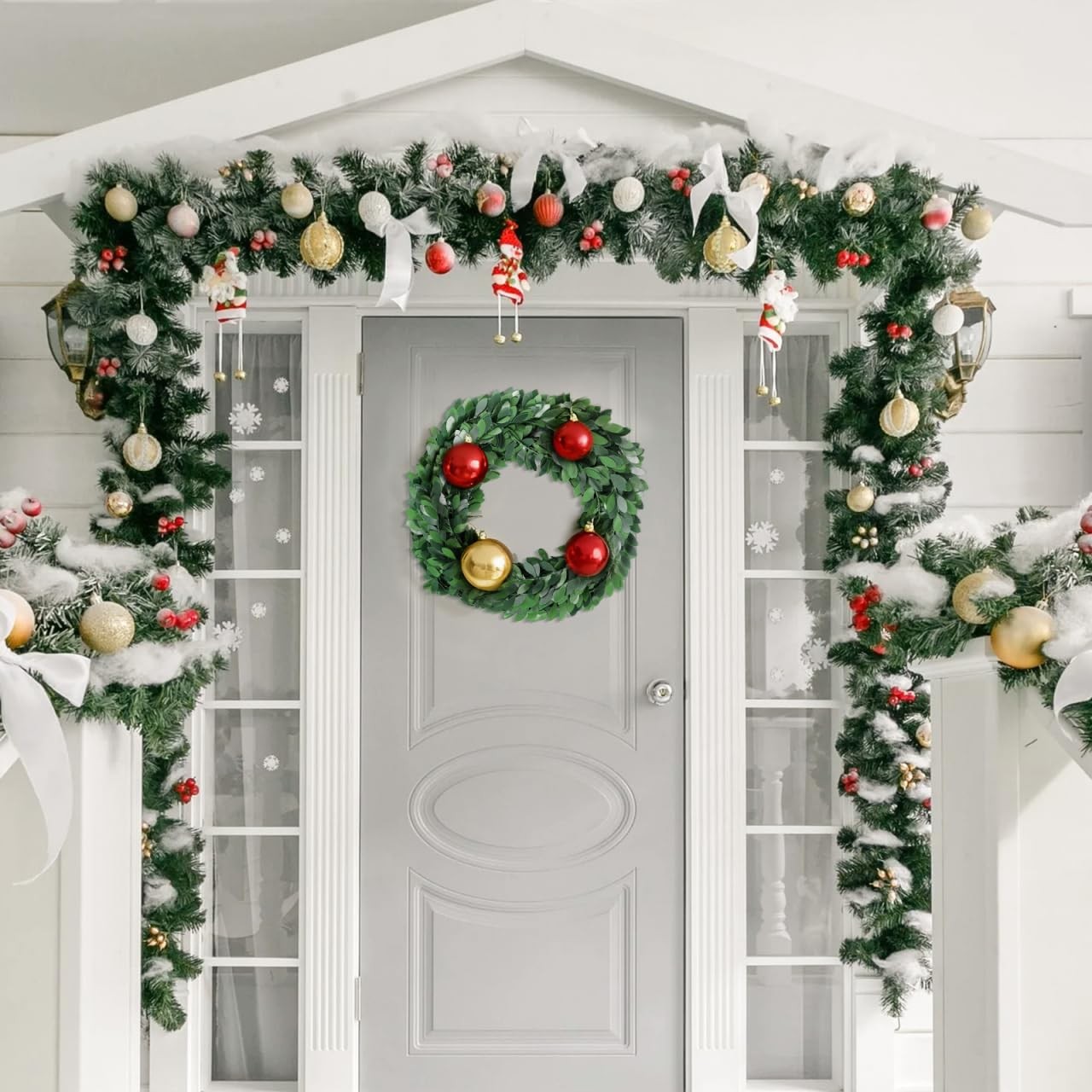 Artificial Green Vine Garland: 260in Long Fake Vine PVC Leaves & Iron Wire Fa…