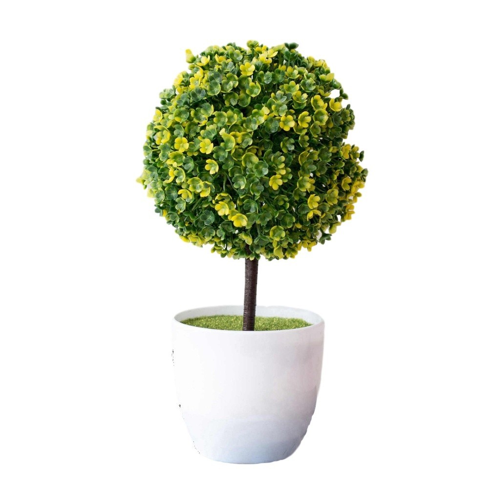 25cm Tall Sakura Snow Ball Plant for For MINIature Round Ball Home Styling
