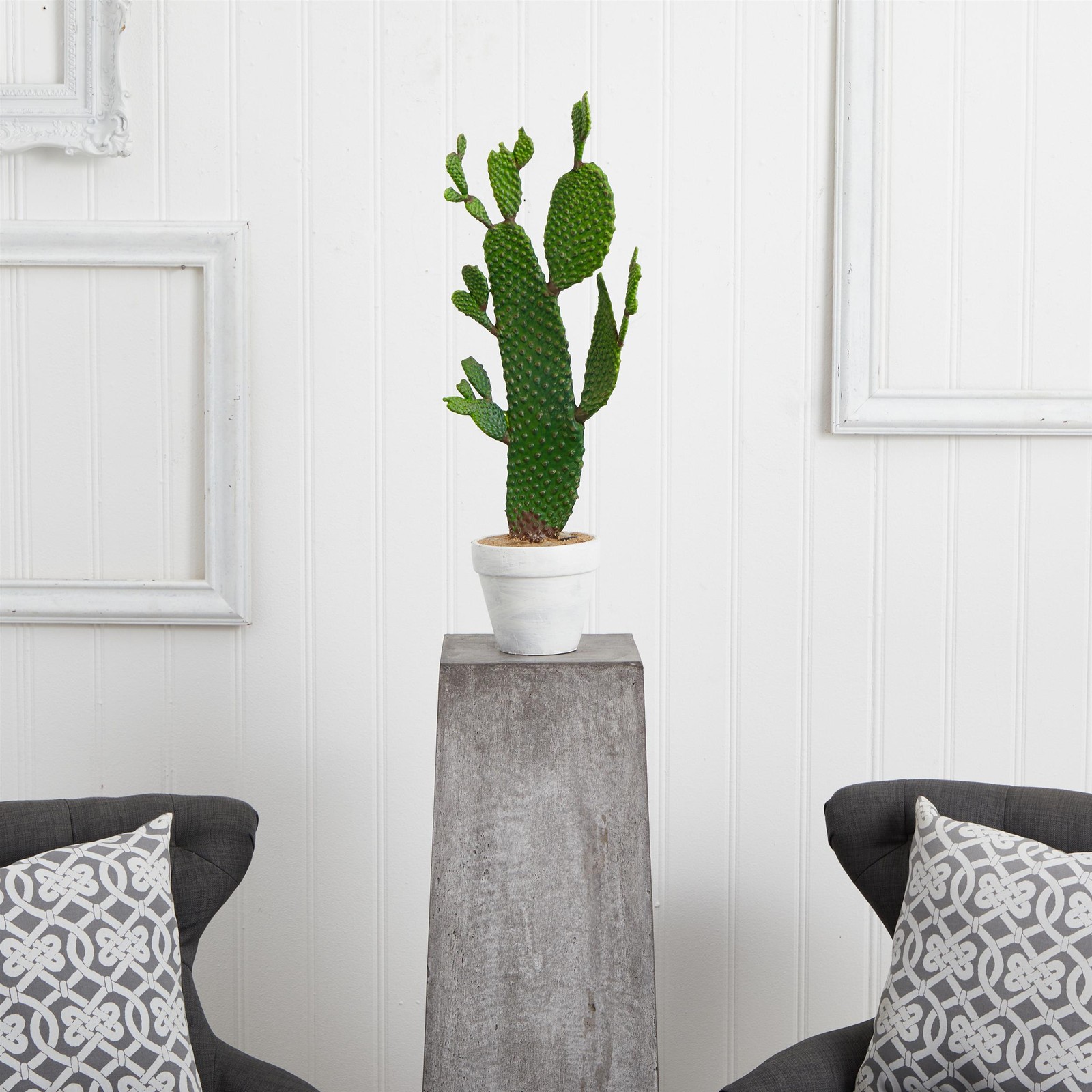 Nearly Natural 27″ Cactus Artificial Plant in Green