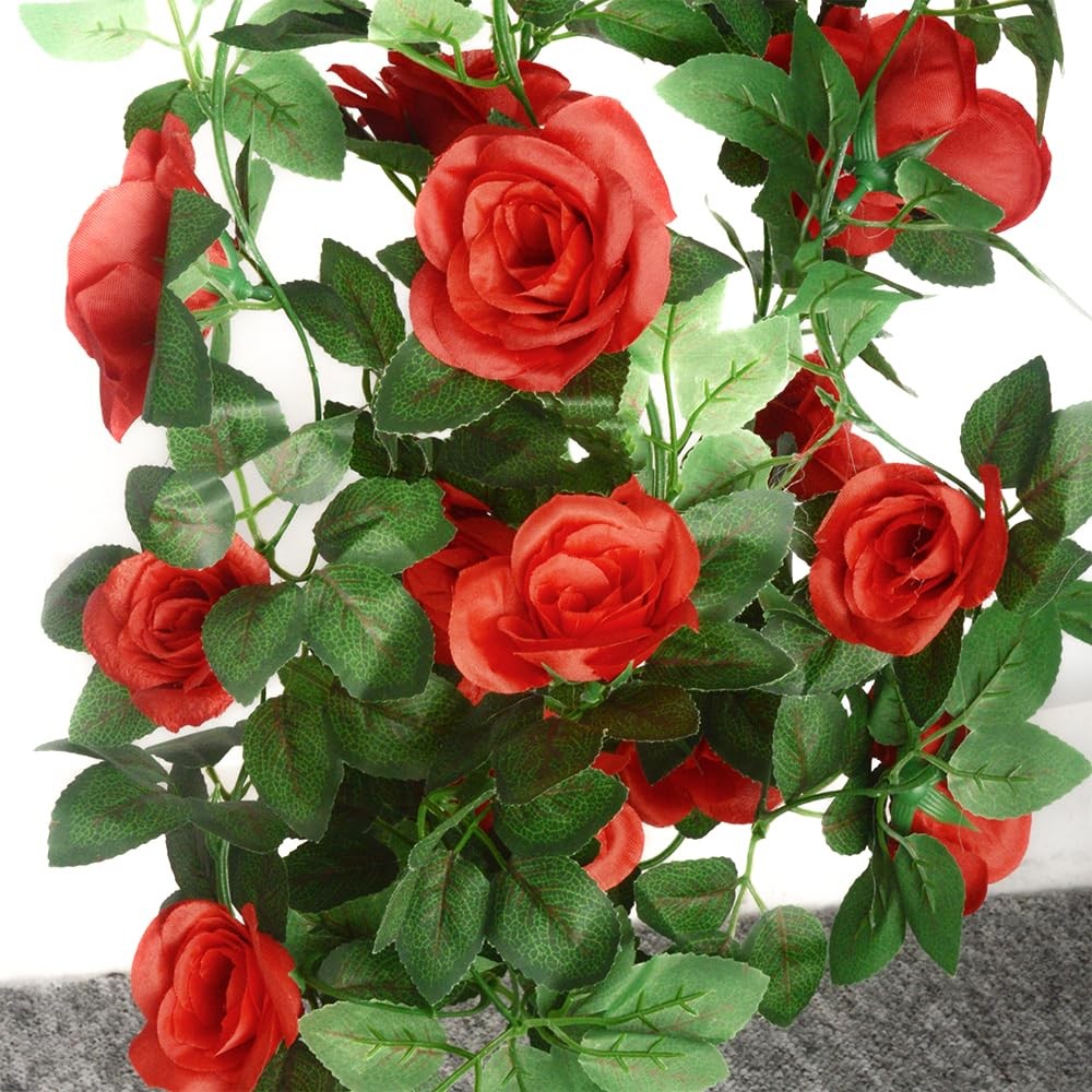 5Pcs Flower Garland Artificial Rose Vine Garland Artificial Flowers for Weddi…