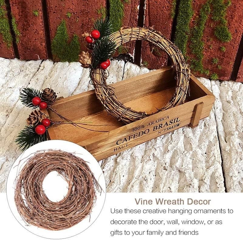DIY Crafts Natural Grapevine Twig Garland Wreaths Decor 15-Feet Wedding House