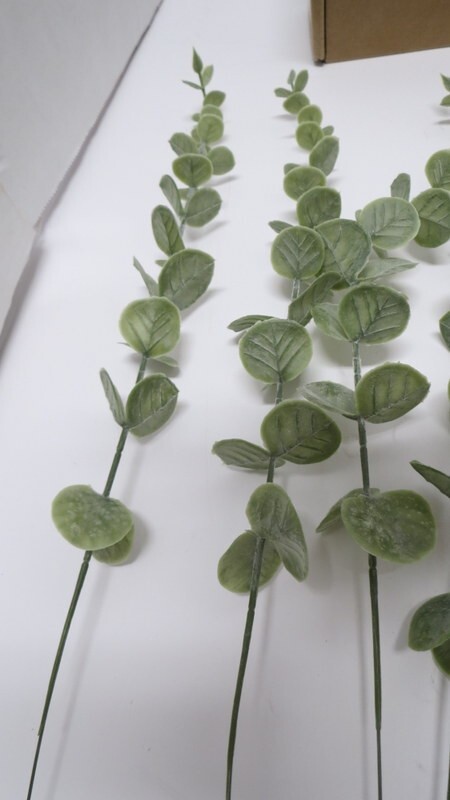 Tiyard 18pcs Eucalyptus Stems Artificial Eucalyptus Leaves Stems Artificial F…