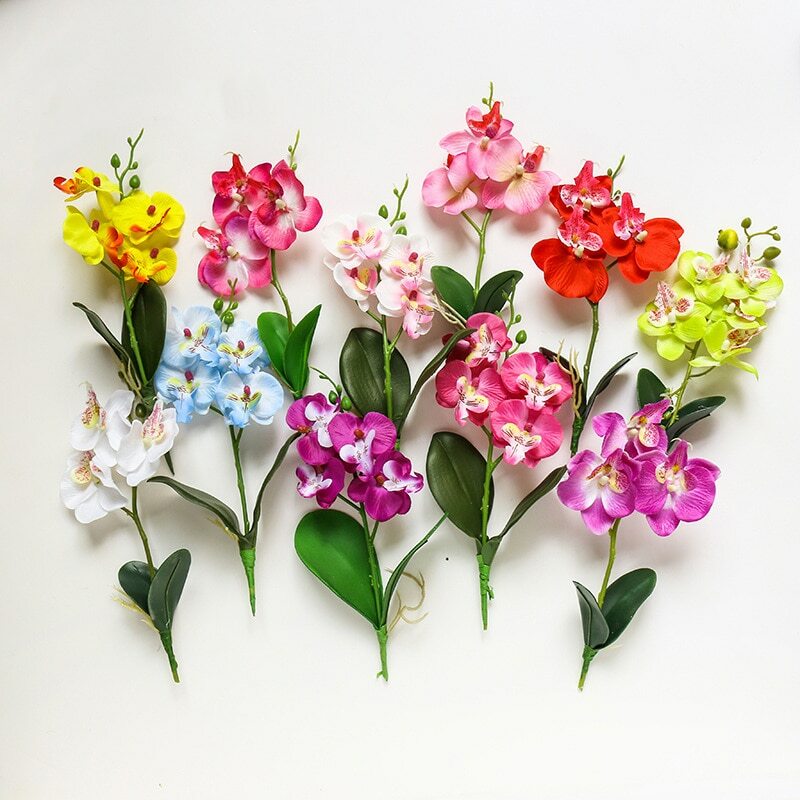 Artificial Butterfly Orchid Flowers Wedding Party Home Decor Fake Flower