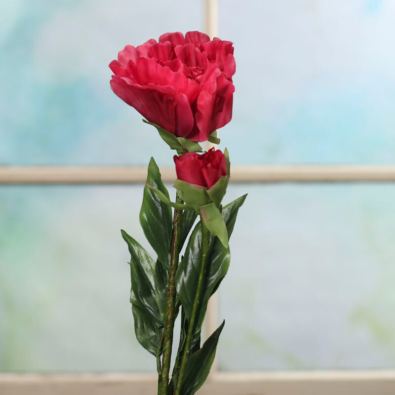 Group of 8 Tall 29-1/2″ Elegant Mauve Artificial Peony Floral Stems