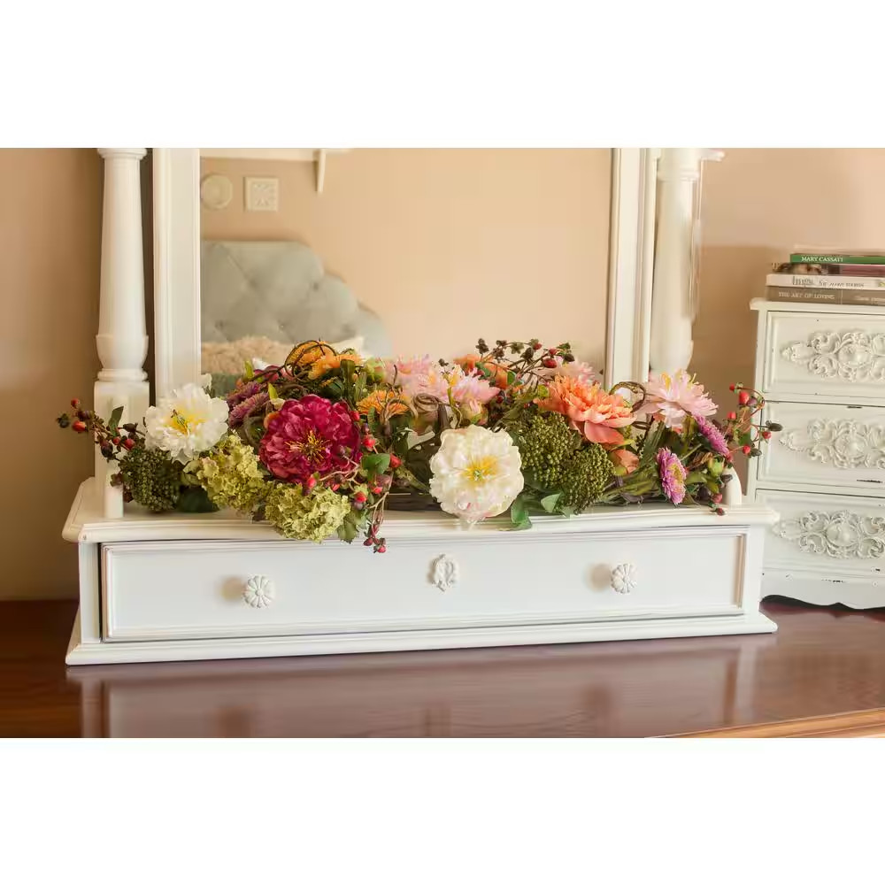 3 Ft. Artificial Peony Centerpiece Silk Flower Arrangement