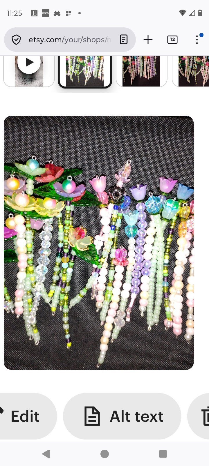 New Custom Made 4 inch Forever beaded Flowers This beautiful flower plant…