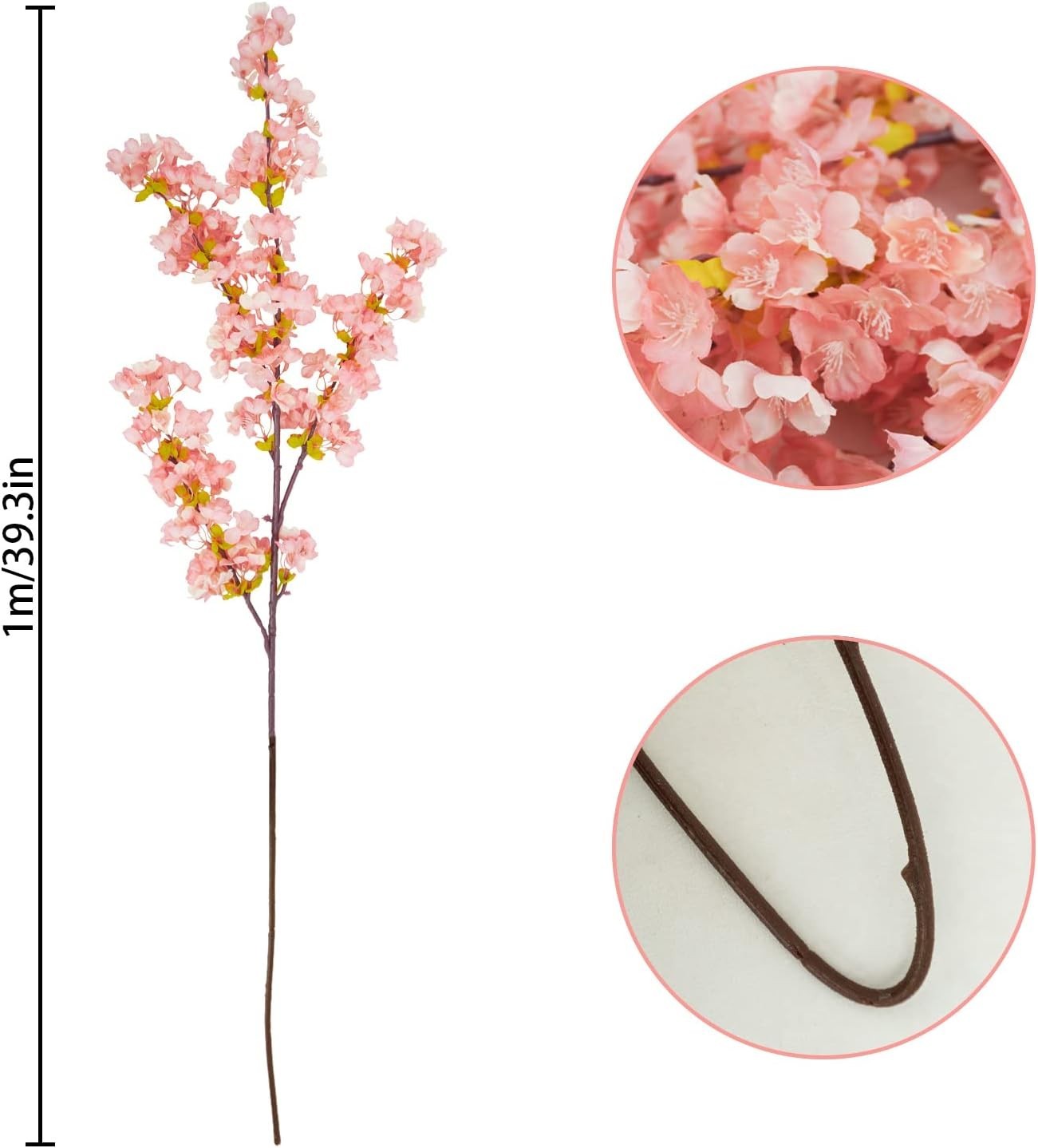 Versatile Silk Cherry Blossom Flowers – Ideal for Indoor/Outdoor Decoration