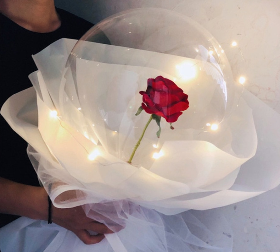 Rosebuc-LED Luminous Balloon Rose Bouquet