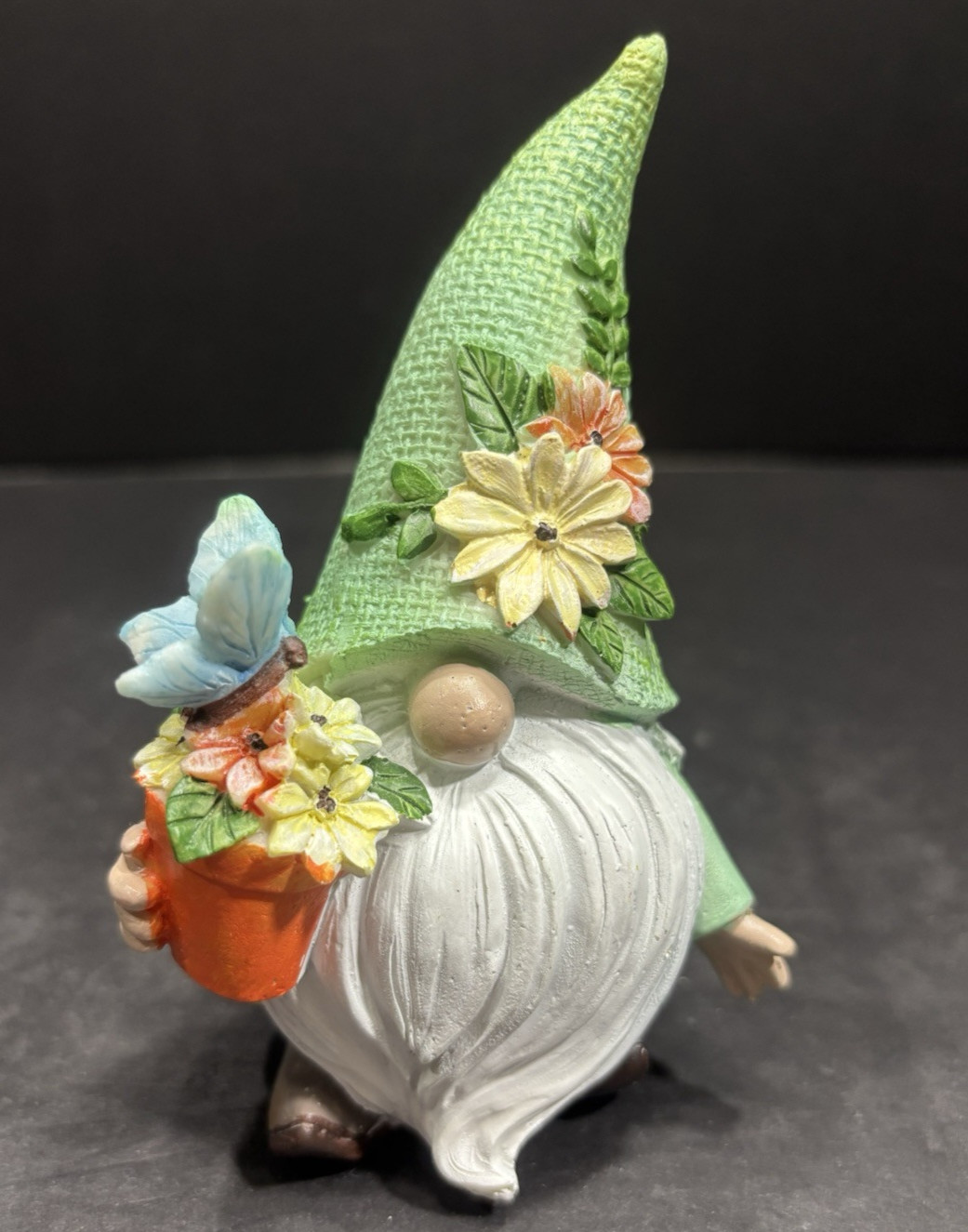 Nome Green Floral Ceramic Home Decor All Occasions Multicolor EC 6″Hx3.75″Lx3″W