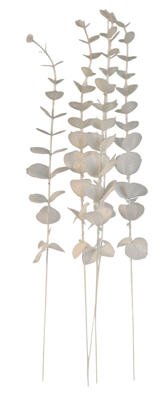 White Eucalyptus Stems Set of 10 Faux Eucalyptus Branches White Greenery Wedding