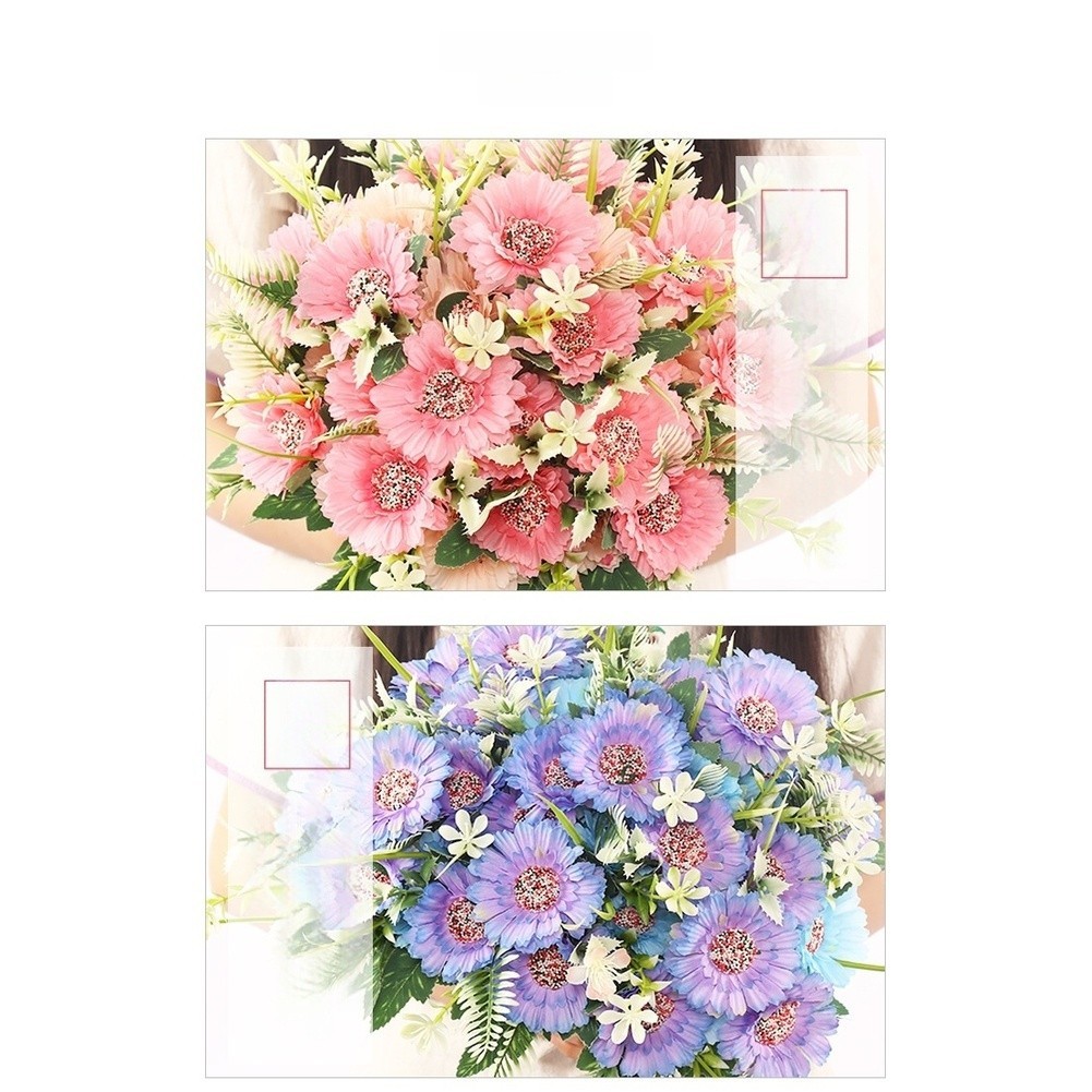 32cm Premium Silk Sunflower for Wedding Decoration Outdoor Photo Session Prop