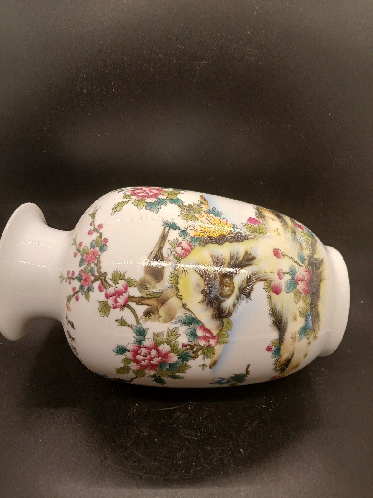 Aimeryup Coffee Table Vase Ornament Decor Flower Arrangement Retro, Hand Painted
