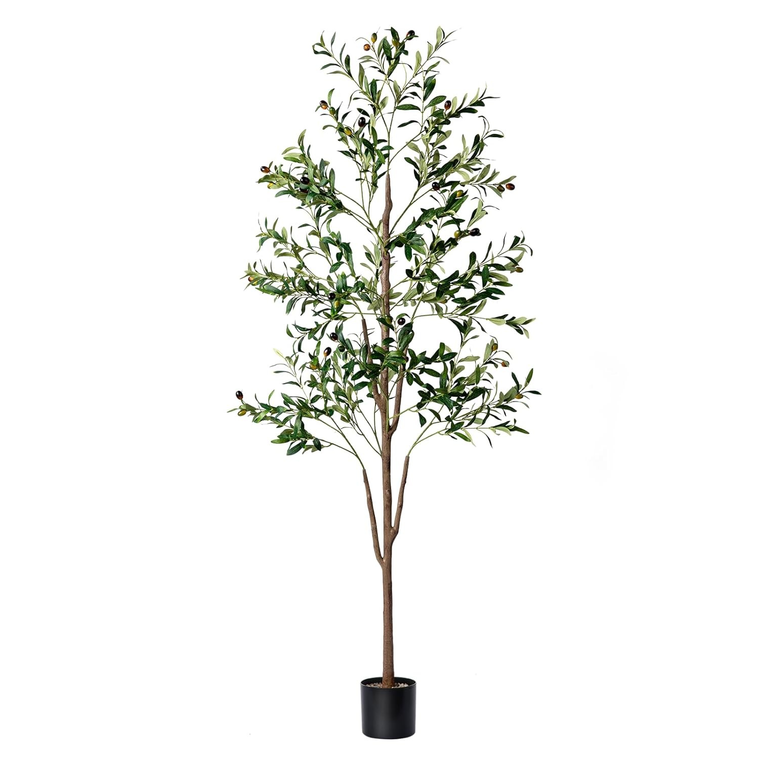 Faux Olive Tree 6FT Tall Artificial Moss Planter Indoor Outdoor Large