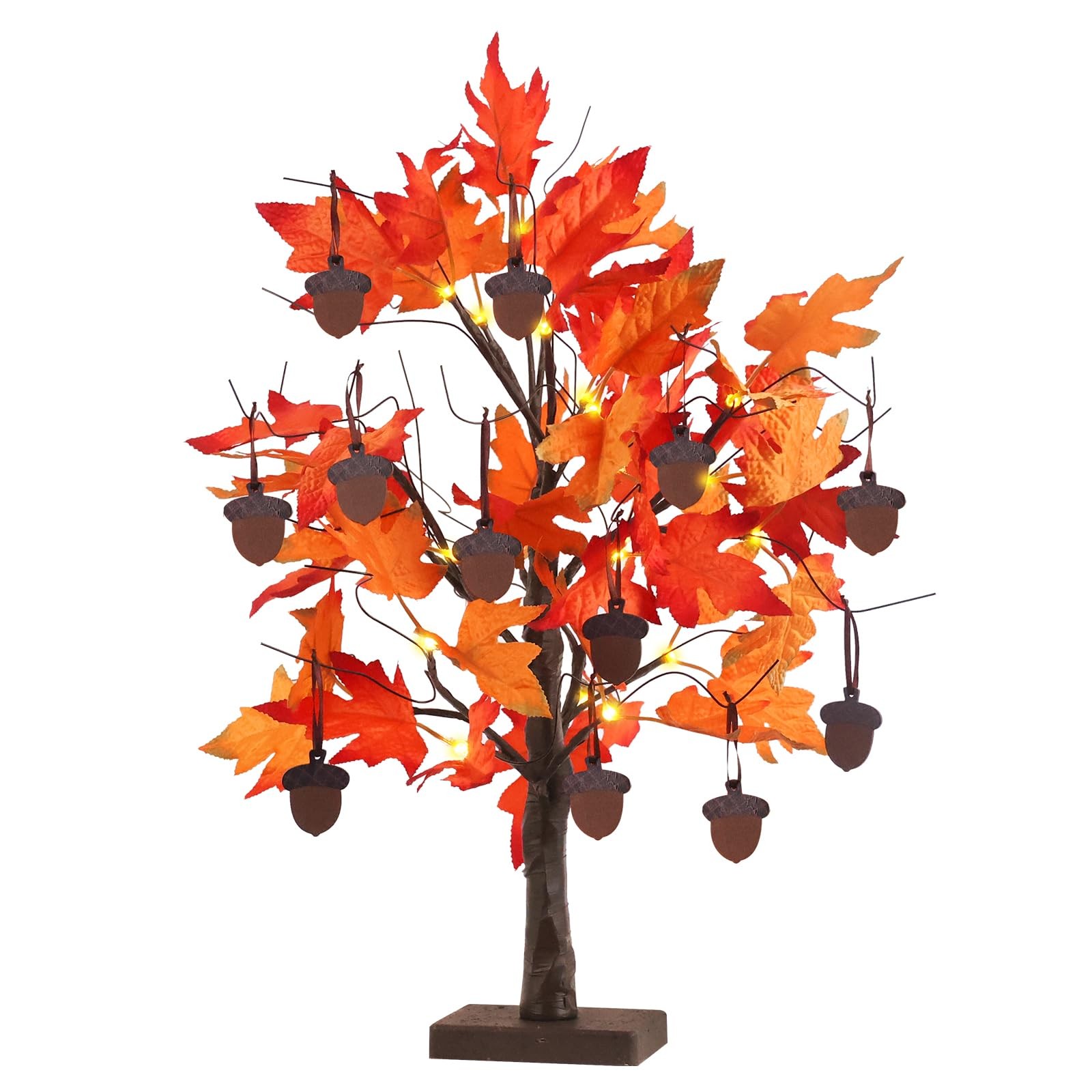 Fall Decorations for Home, Thanksgiving Decorations, 24”/2FT Lighted Fall Map…