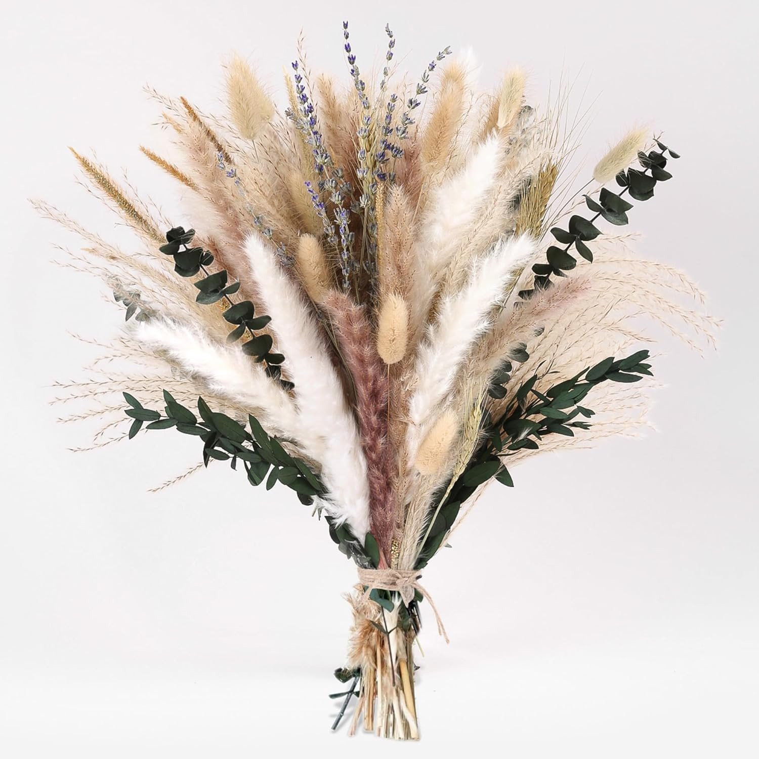 Dried Pampas Grass Bouquet -92 Pcs 11-13inch 9 Styles Boho Decor | Pampas Grass