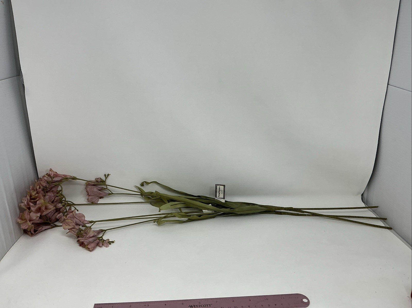Freesia Spray Floral Pick 30” Long Pink w Green Tips 3 Picks Vase Filler NOS