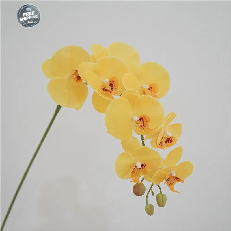 9 Heads 98cm Artificial Butterfly Orchid Flowers Fake Moth Orchids Flowers