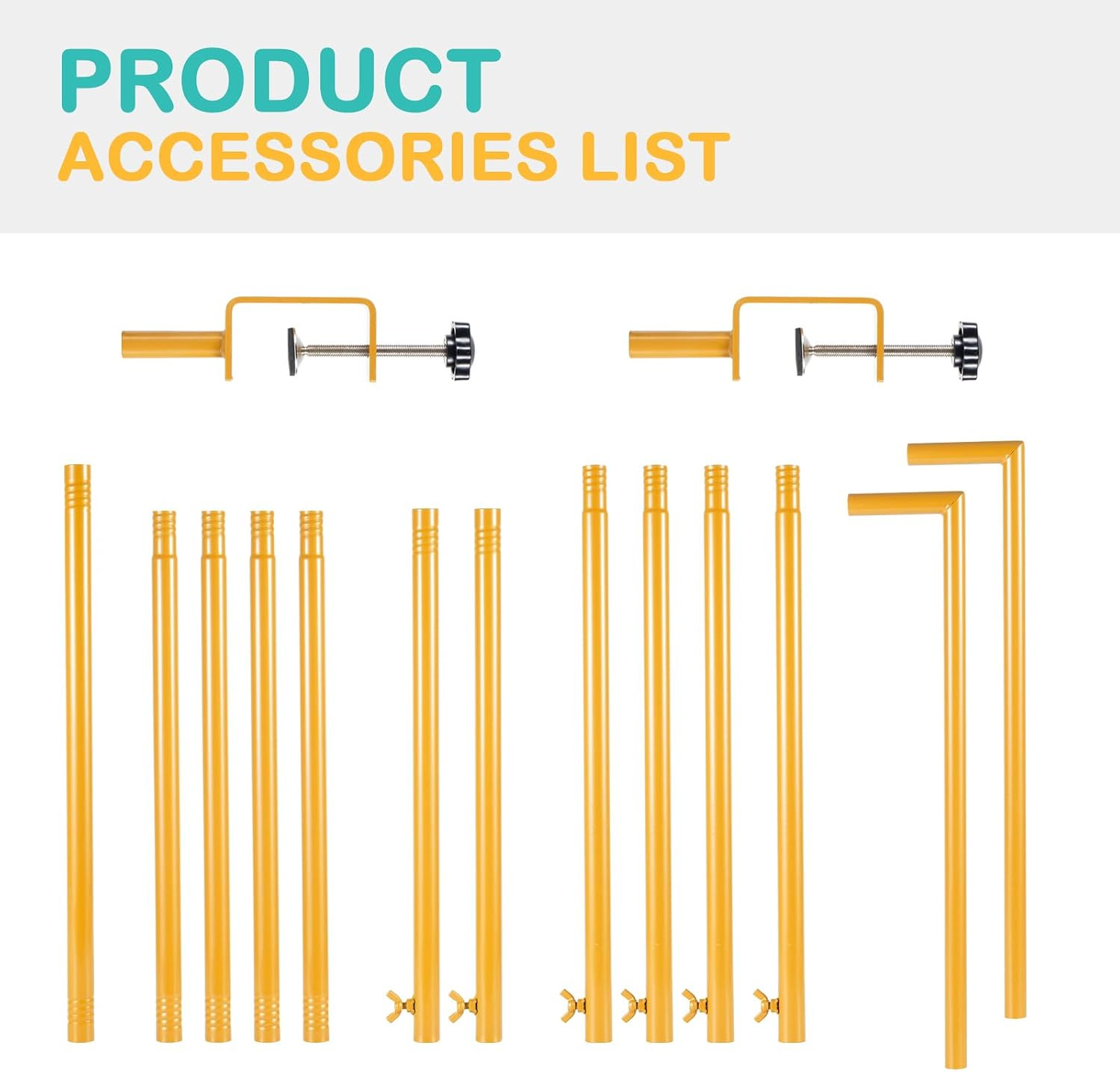 Over the Table Artificial Plants & Greenery Decor Rod Stand with Clamps, Adjusta