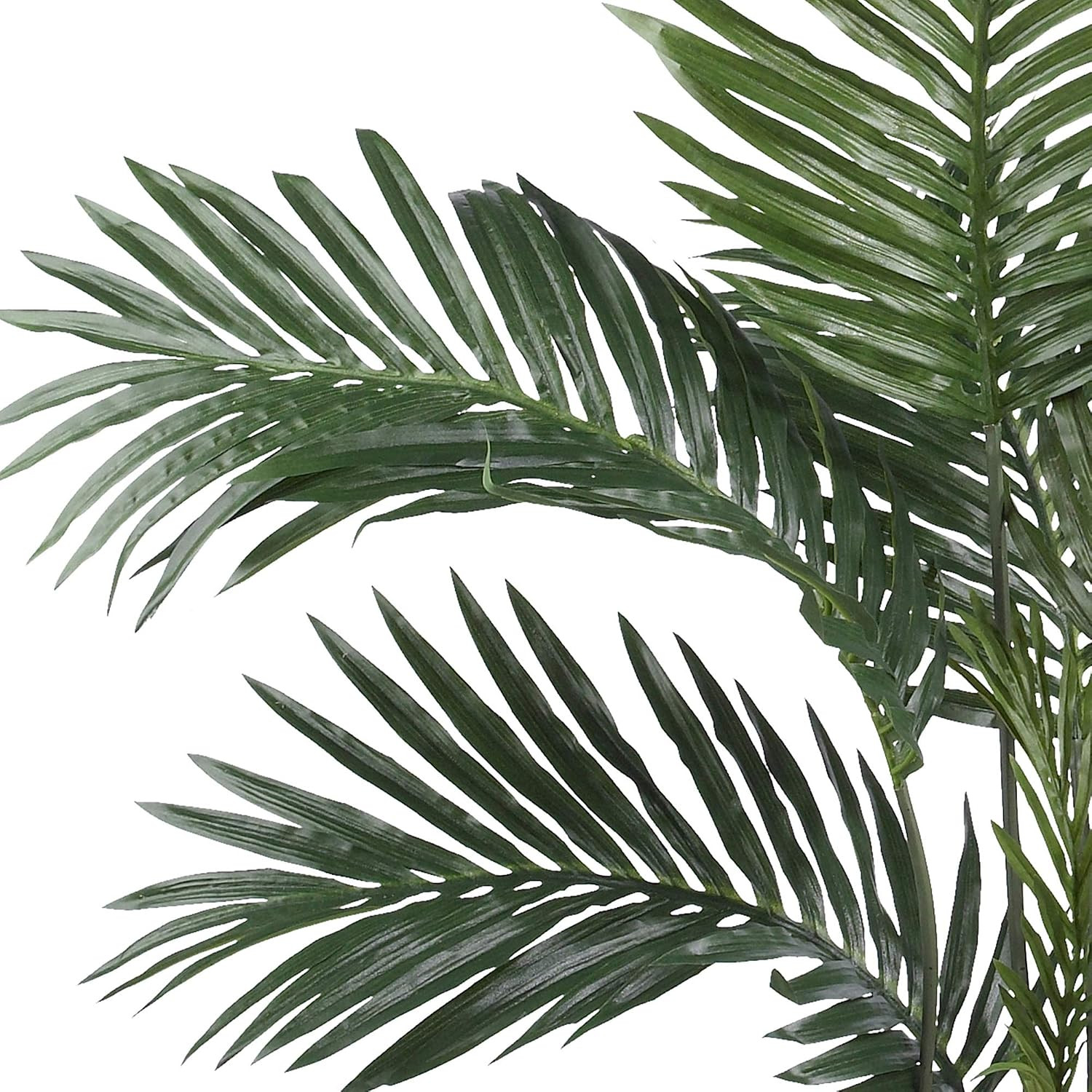 4 Ft Artificial Kentia Palm Tree with Nursery Pot | 9 Full Fronds of Breezy Palm