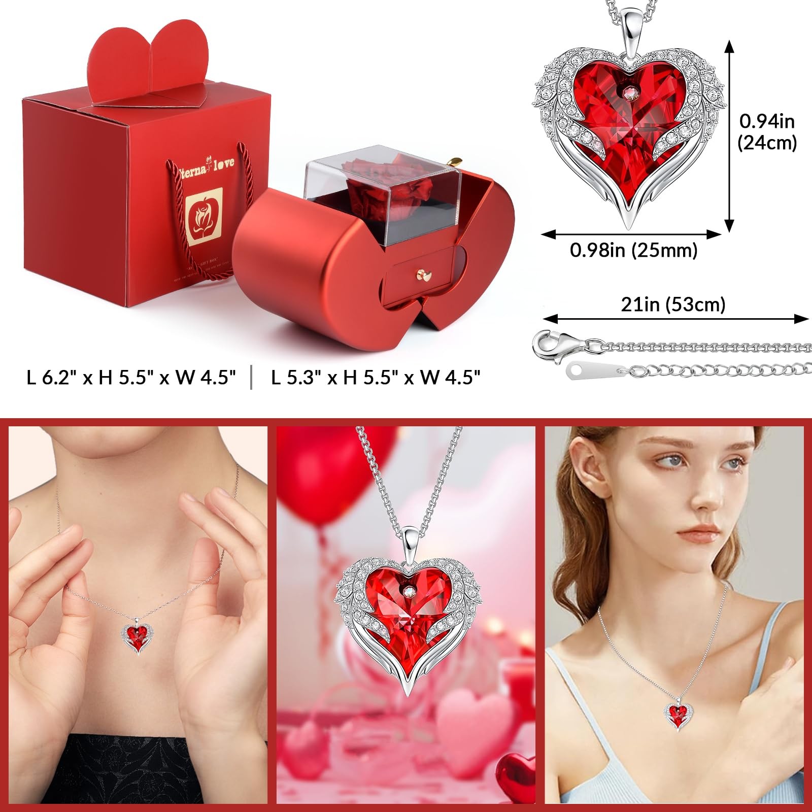 Valentines Day Gifts for Her. Mom, Wife – Romantic Gift from Husband Daughter..