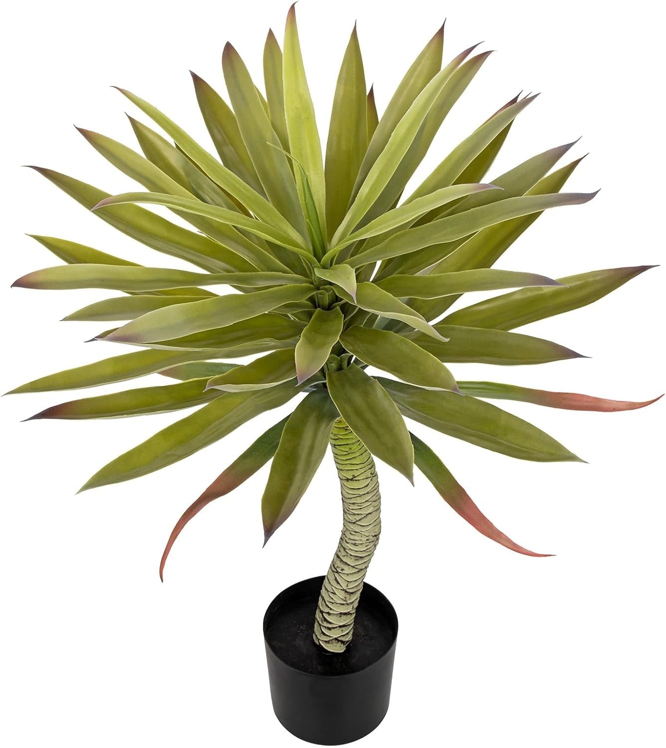Large Fake Agave Plants 2.76ft/33in Tall Artificial Yucca Plants in Black Pot…