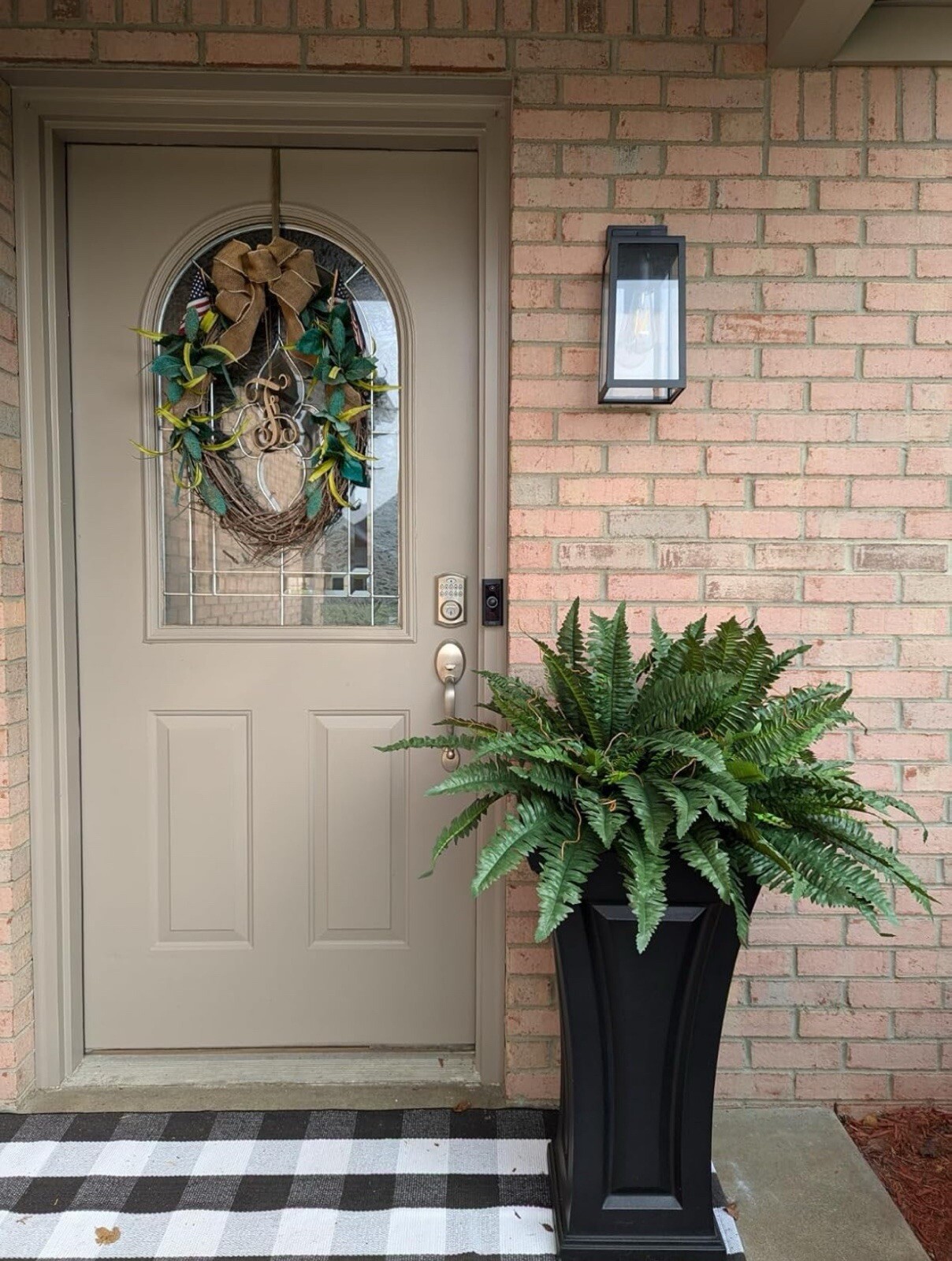 48″ Boston Fern Artificial Bush Plant Pack 2. Retail $103