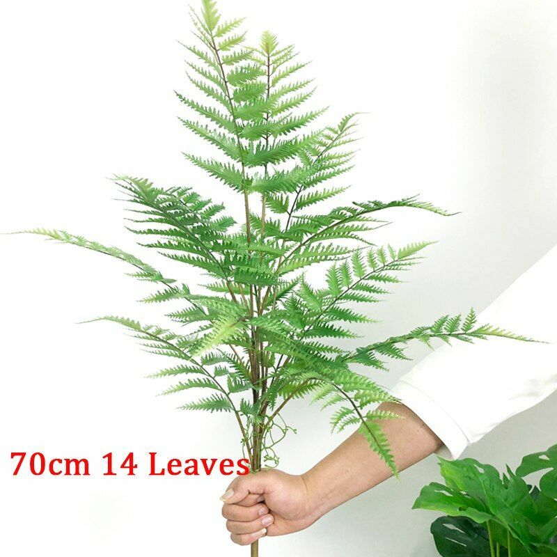Tropical Palm Leaves Tree Plant Large Artificial Green Home Garden Decoration