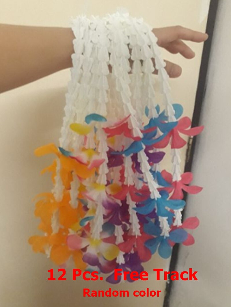Garland Leis Flower Thai Necklace Hawaiian Luau Party Boxing Wreath Random Color