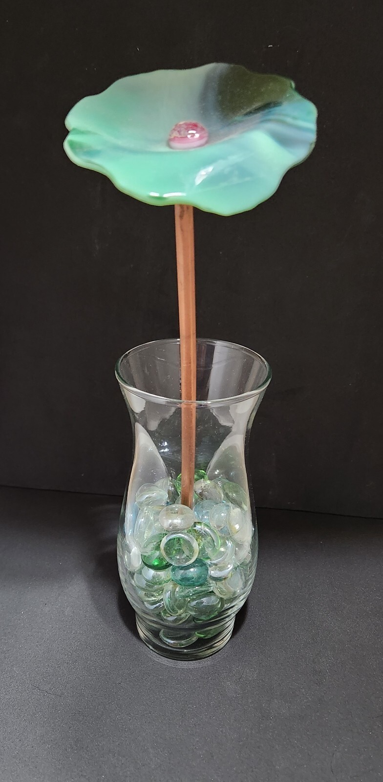 3″ to 3 1/4″ Forever Flowers – Handcrafted with Fused Glass (vase not included)