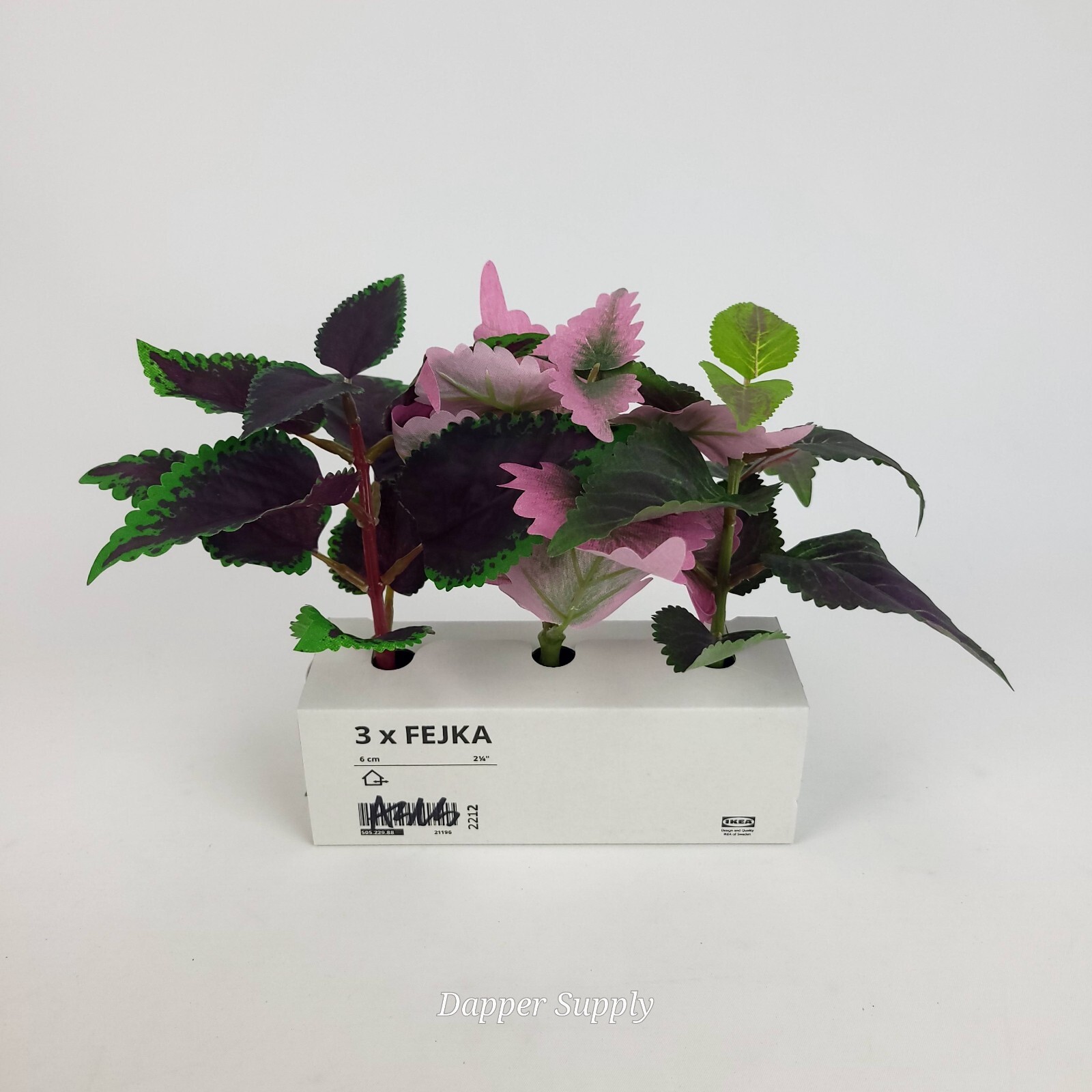 Ikea Fejka Artificial Potted Plant With Pot Set of 3 Painted Nettle 7″ Height