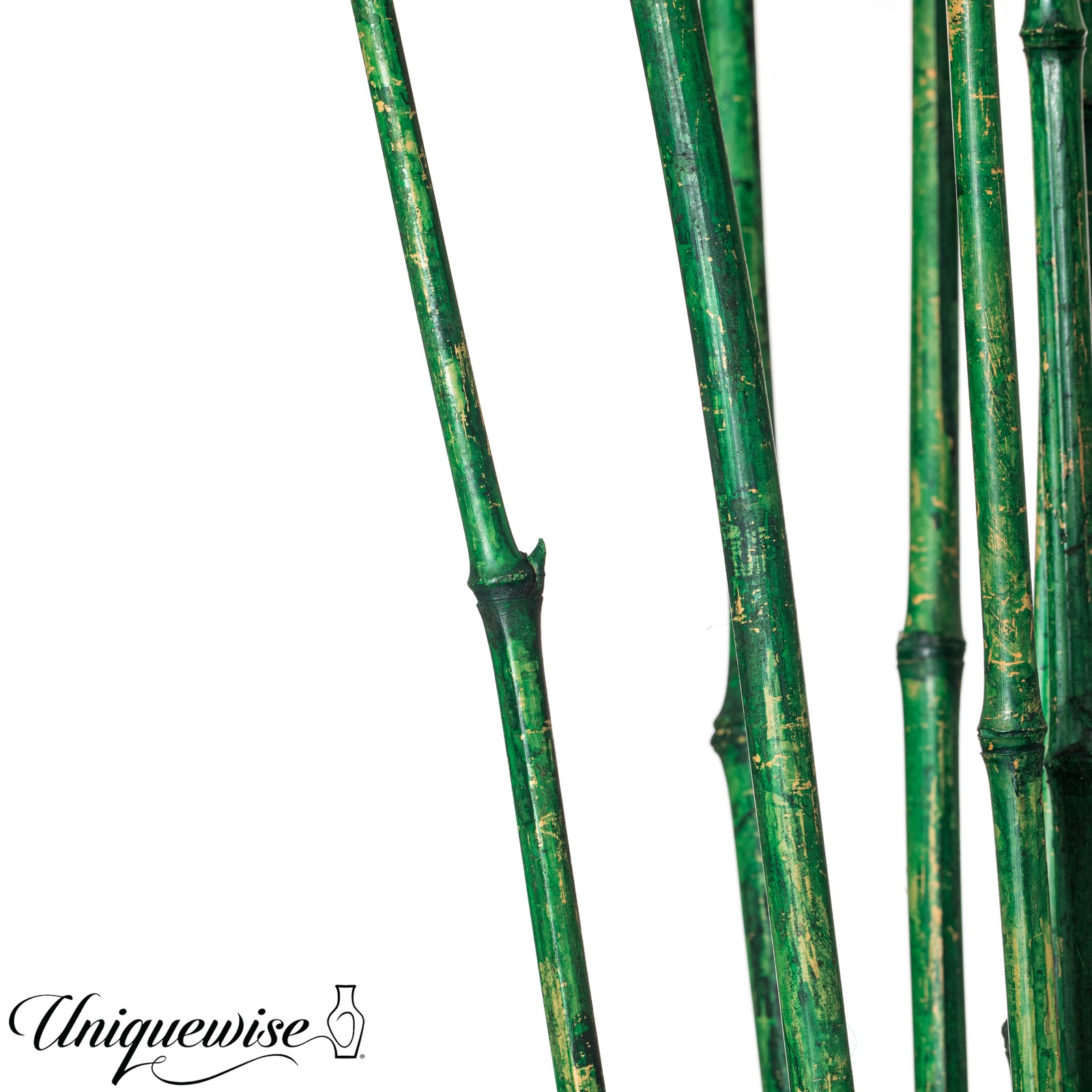 Uniquewise 43″ Set of 12 Bamboo Stick Fillers Natural Decorative Stems for Vase