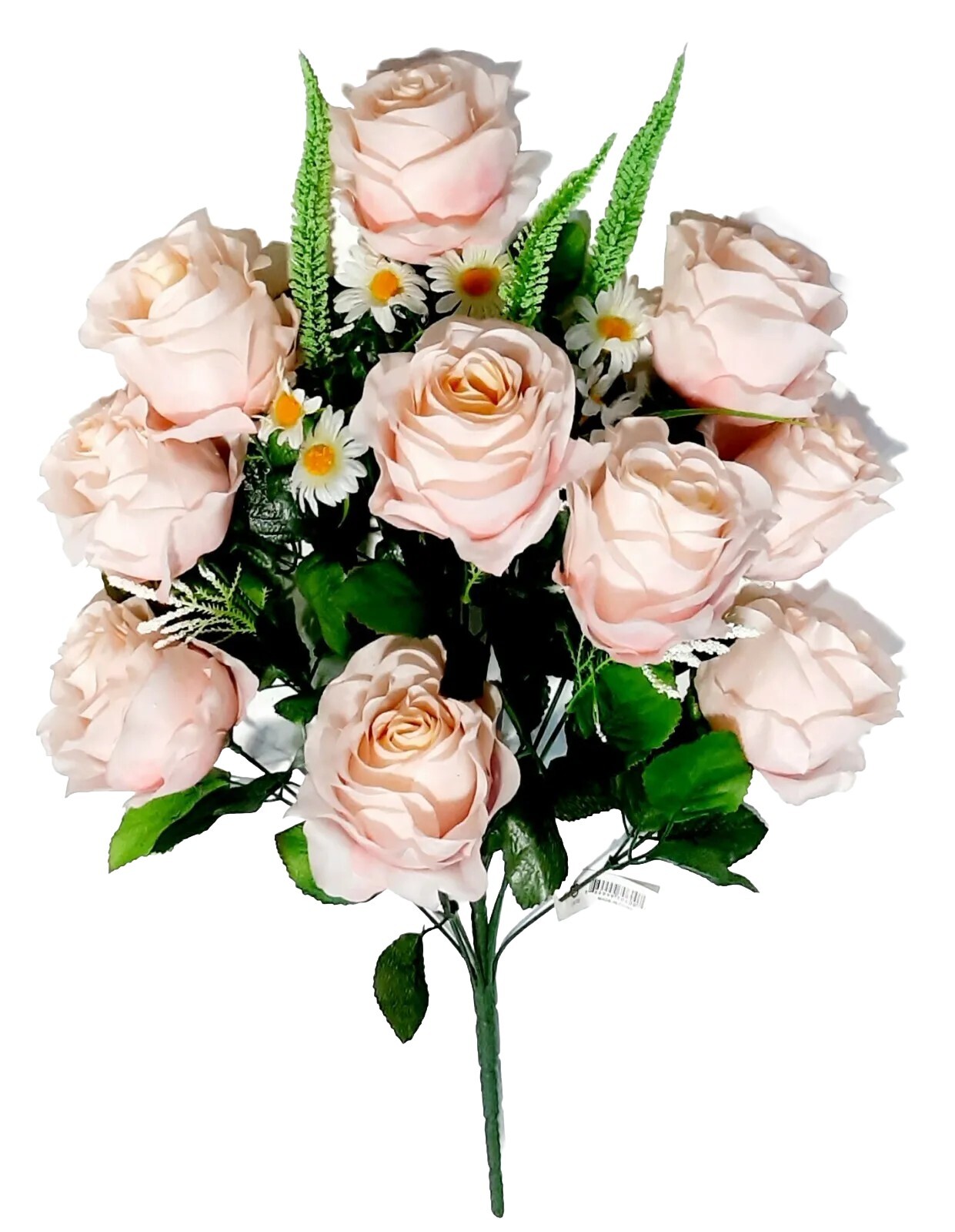 Blush Pink Emperor Rose 23″ Large Bush Quality Silk Flower Home Wedding Party US