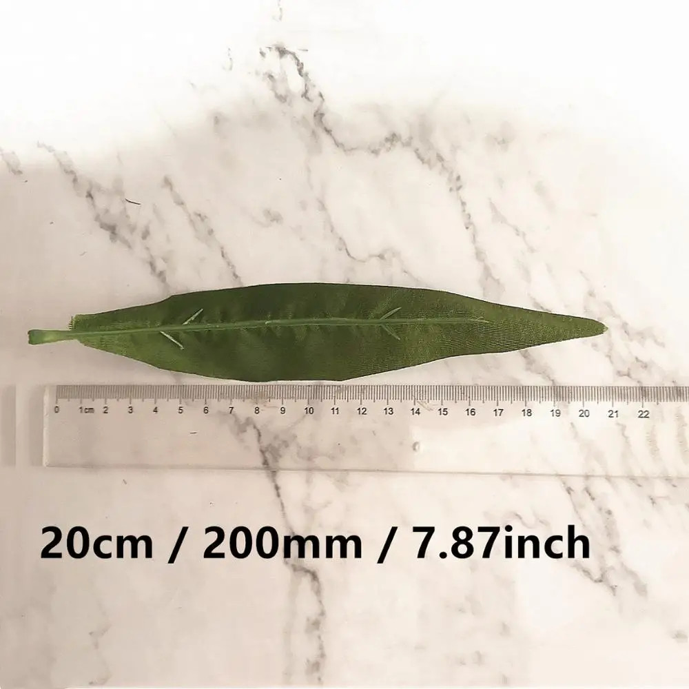 20Pcs 20Cm Decor Green Artificial Tulip Leaf Flower for Wedding Home Decoration