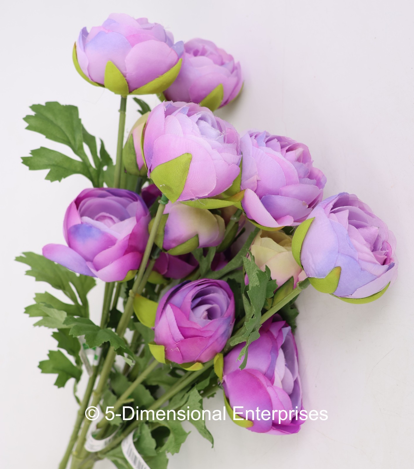 Ashland Bunch of 5 Lavender Ranunuclus Artifical Flowers