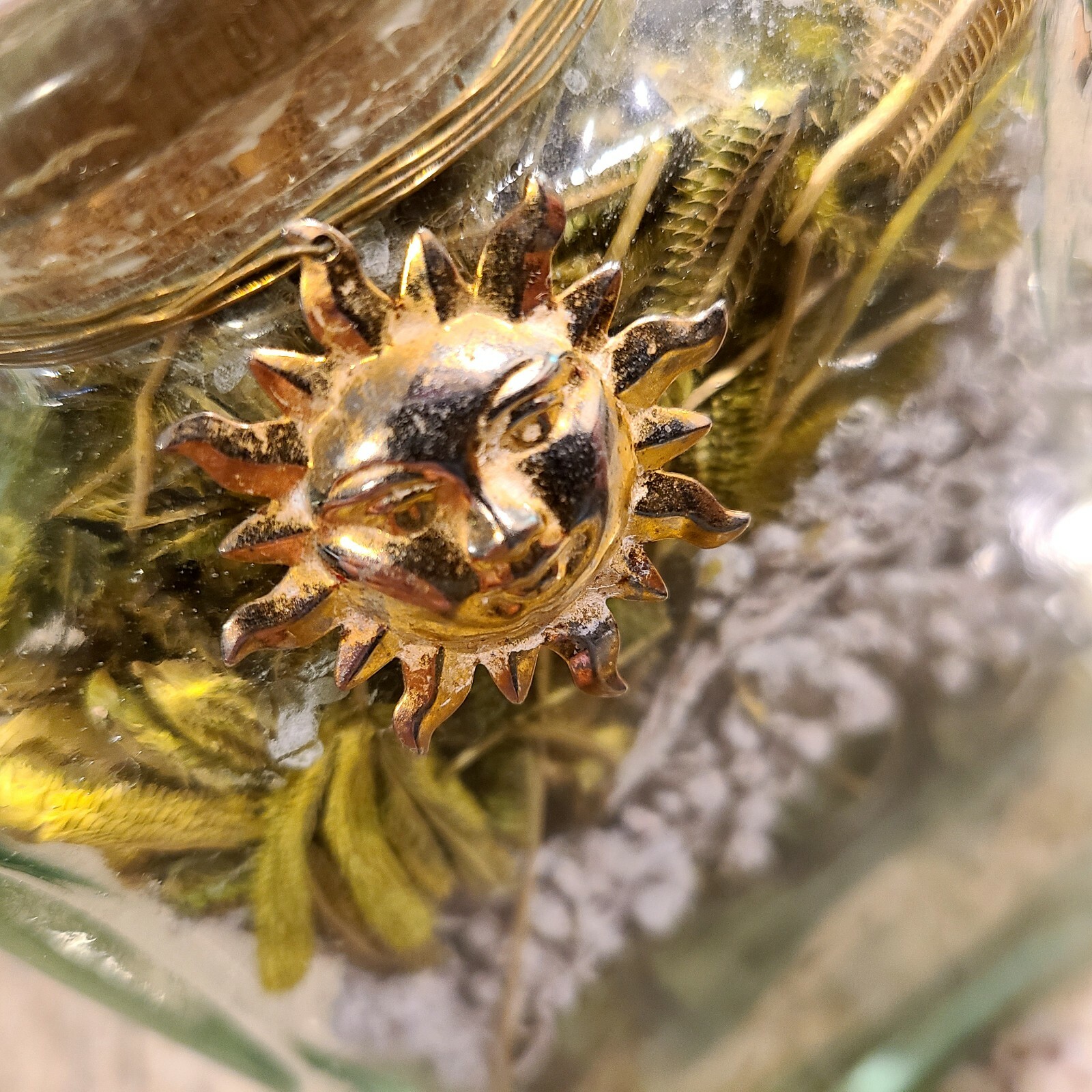 Dry Flowers Potpourri in Glass Bottle 6.5″ X 3.75″ Cork top