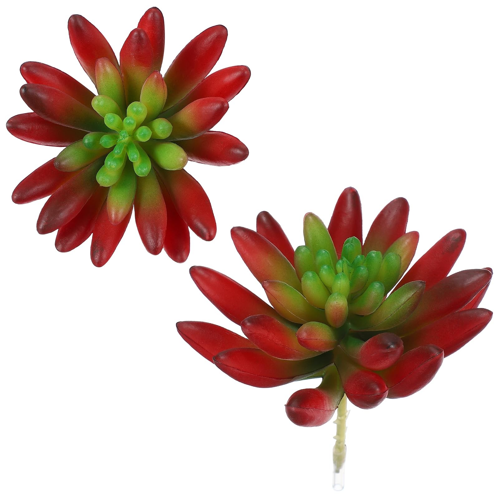 2Pcs Artificial Succulents Plants 3.5 Inch Realistic Fake Succulents Fake Pla…