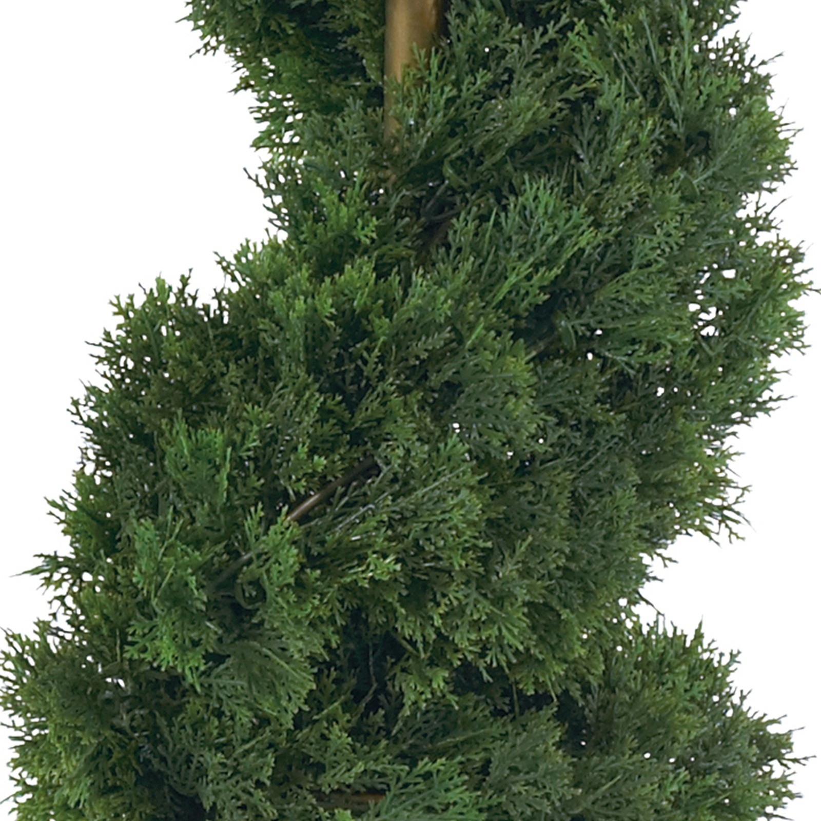 Nearly Natural 3ft Cedar Spiral Silk Tree (Indoor/Outdoor) in Green