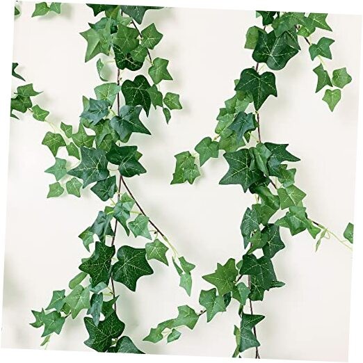 3 Strands Odorless Artificial Ivy Vines Kit, 71″ Silk Ivy Garland Green Ivy