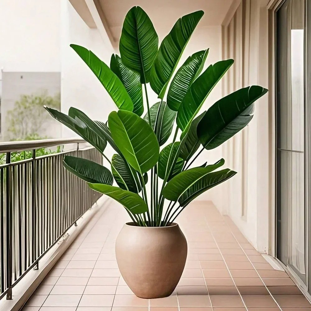 Leaves Artificial Plants Large Tropical Palm Tree Fake Banana Plants Leaves Real