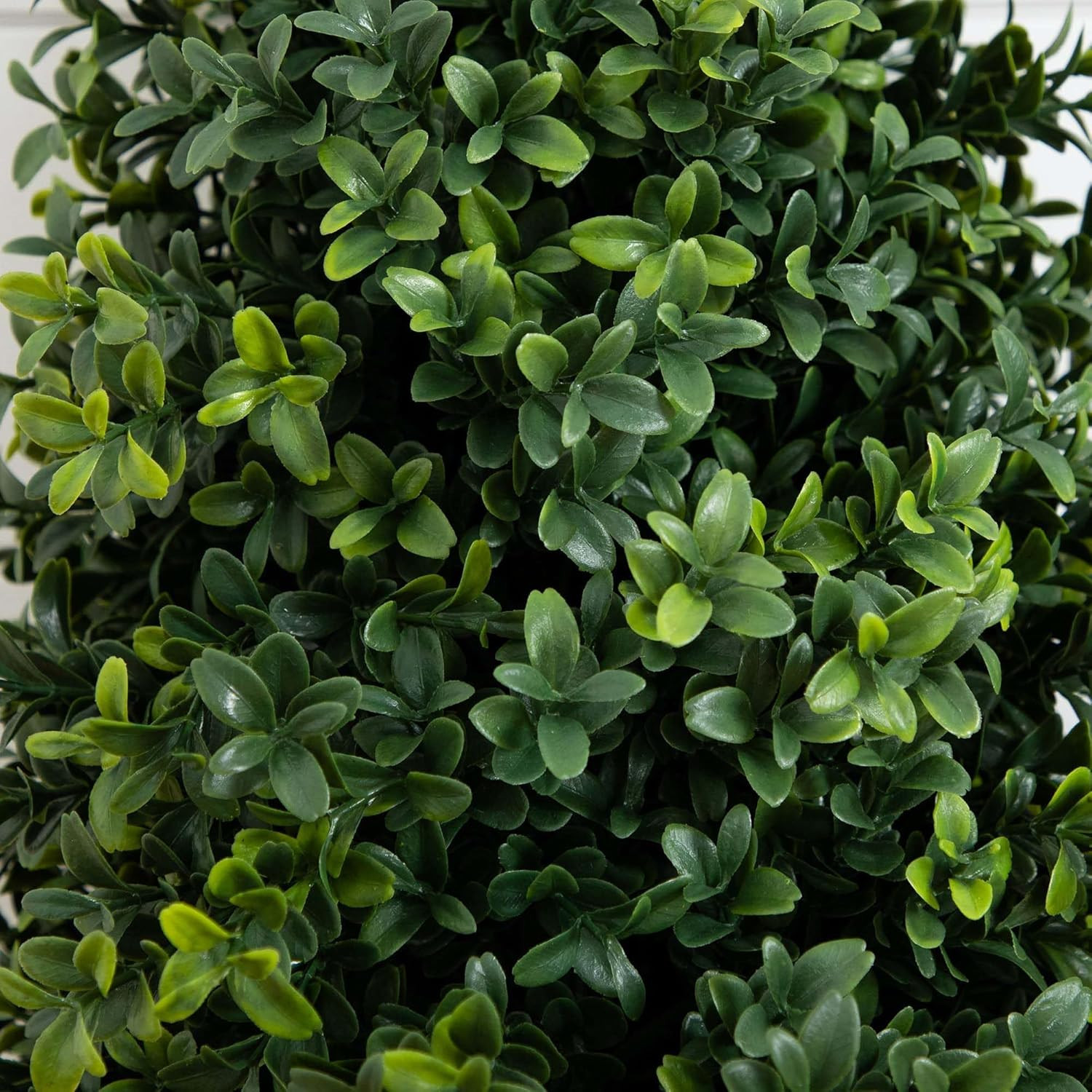 Set of 2 UV Resistant 2.5 Ft Artificial Boxwood Plants with Ground Stakes