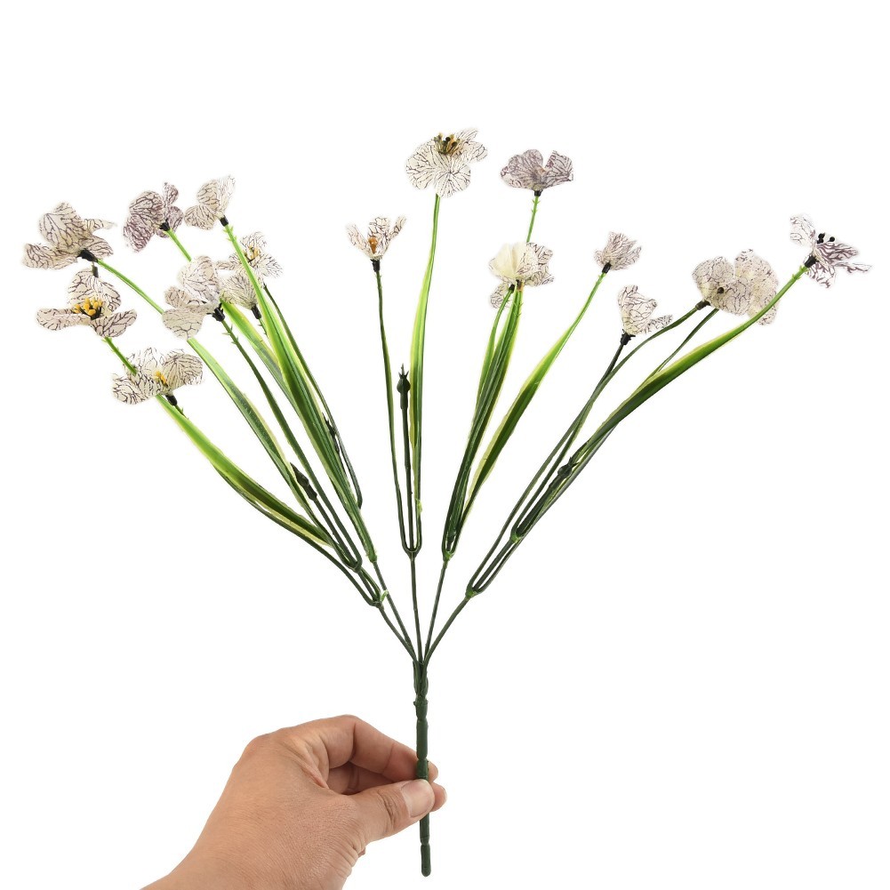 Artificial Flowers 31cm DIY Fake Flowers Garden Outdoor Plastic Plants