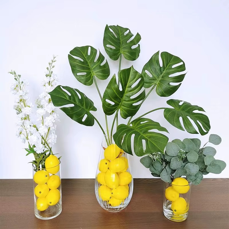 2/5/10pcs Artificial Lemon Fake Fruit All Occasion Ornament Table Decoration NEW