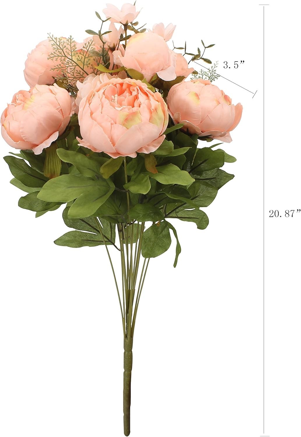 Springs Flowers Artificial Silk Peony Bouquets Wedding Home Decoration,Pack o…