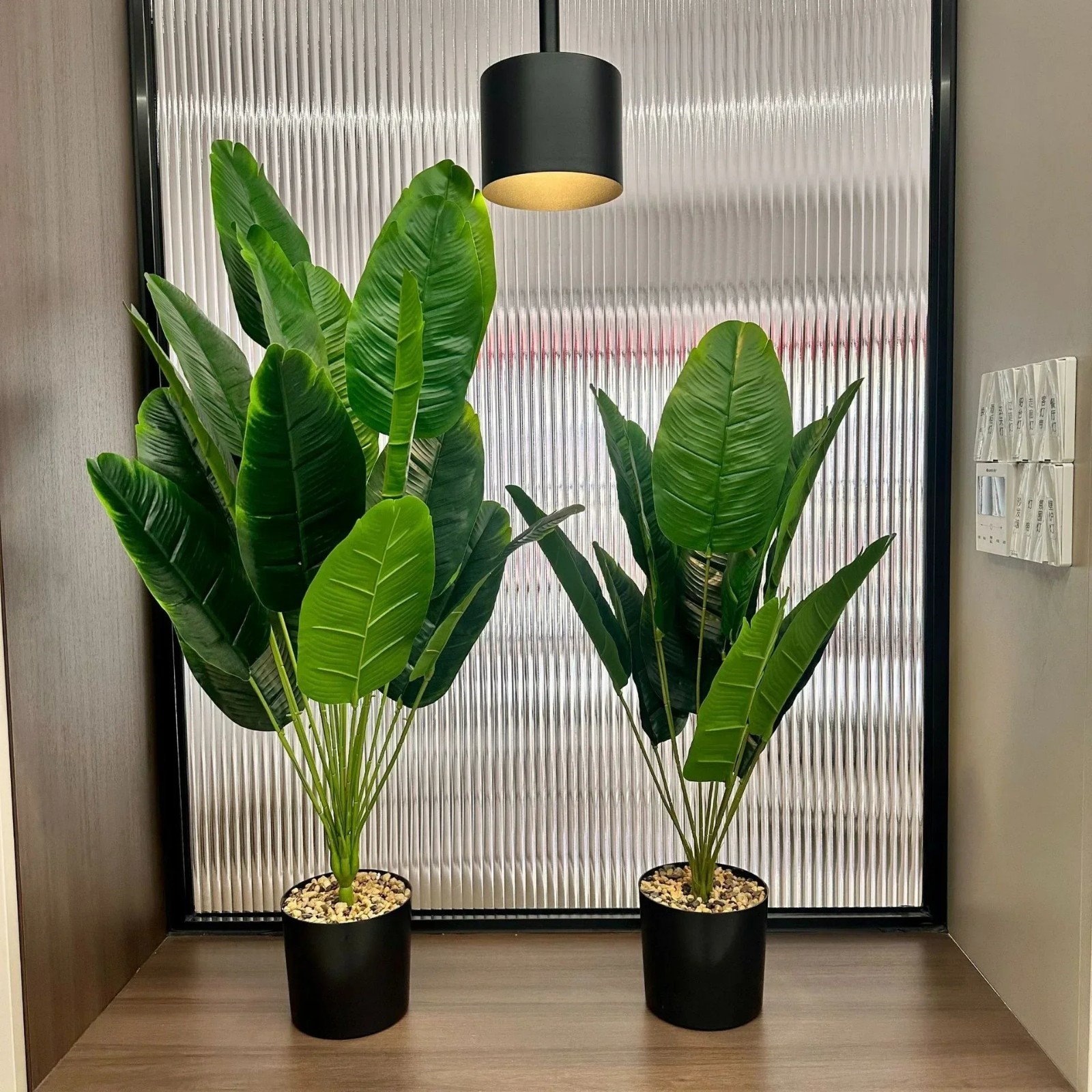 Leaves Artificial Plants Large Tropical Palm Tree Fake Banana Plants Leaves Real