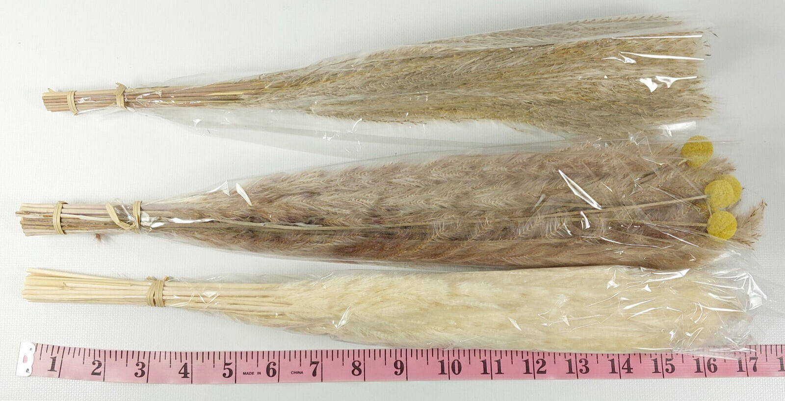 GLICRILI 65 Piece Natural Dried Pampas Grass Bouquet