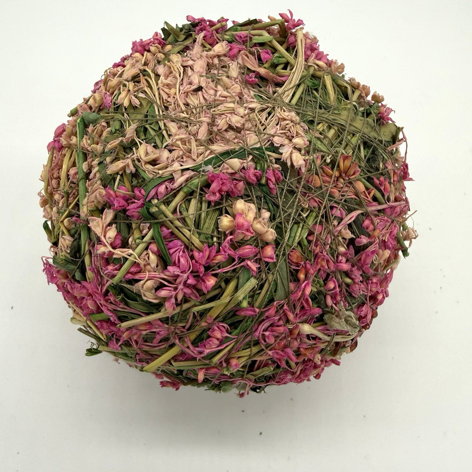 SET OF 3 DECORATIVE PINK FLORAL SEED BALLS