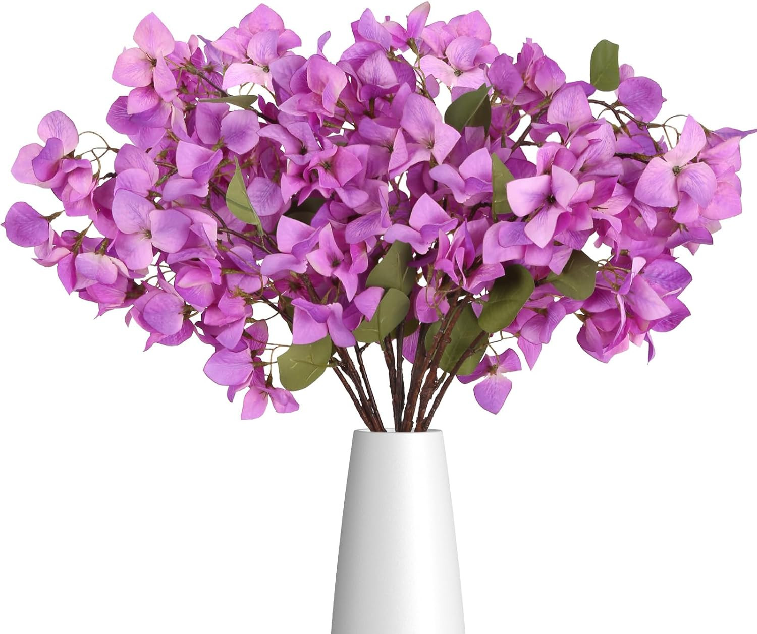 4PCS Artificial Bougainvillea Silk Flowers Long Faux Stems Wedding Decor