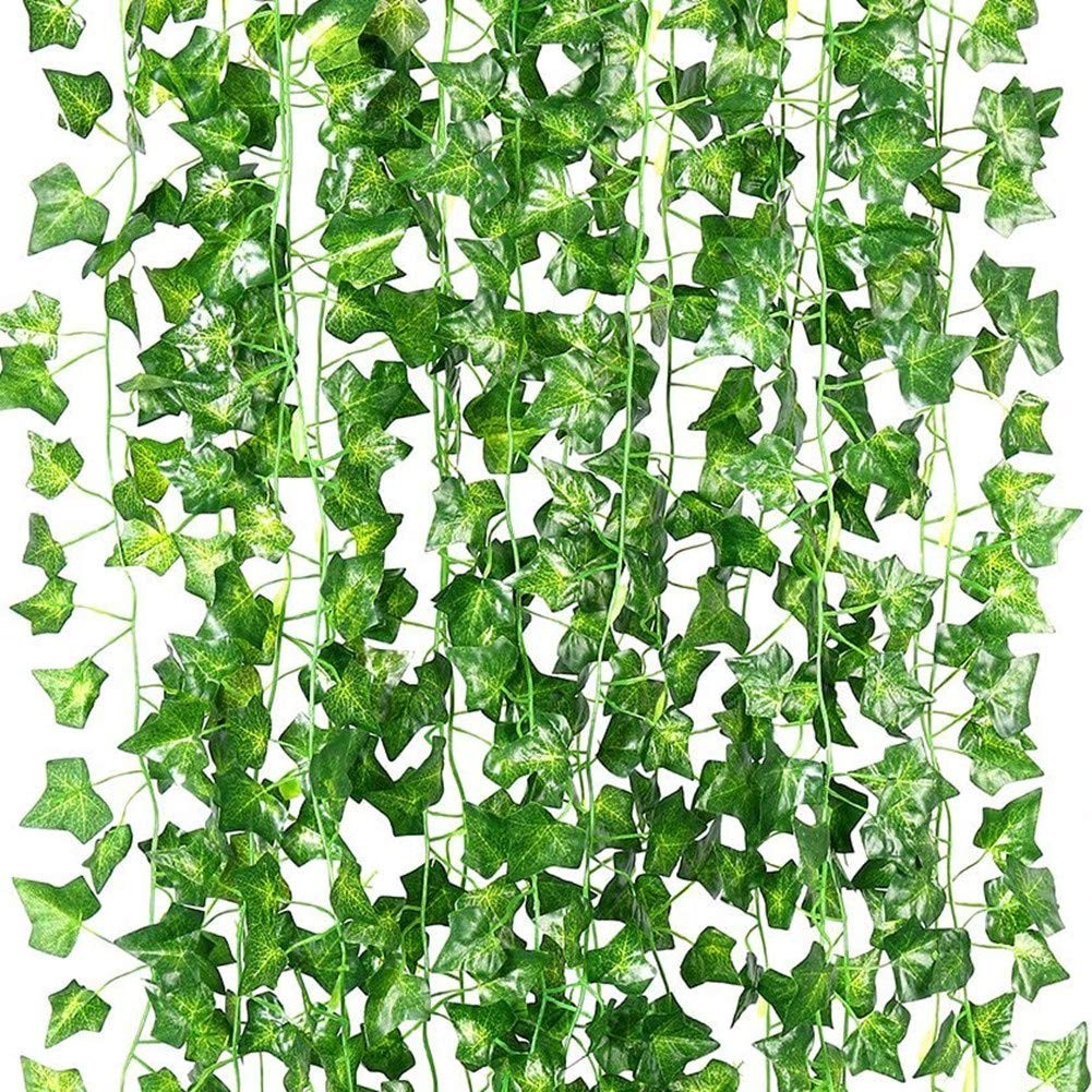 168ft Artificial Ivy Vine Garland – Fake Greenery for Home, Garden, Wedding Deco
