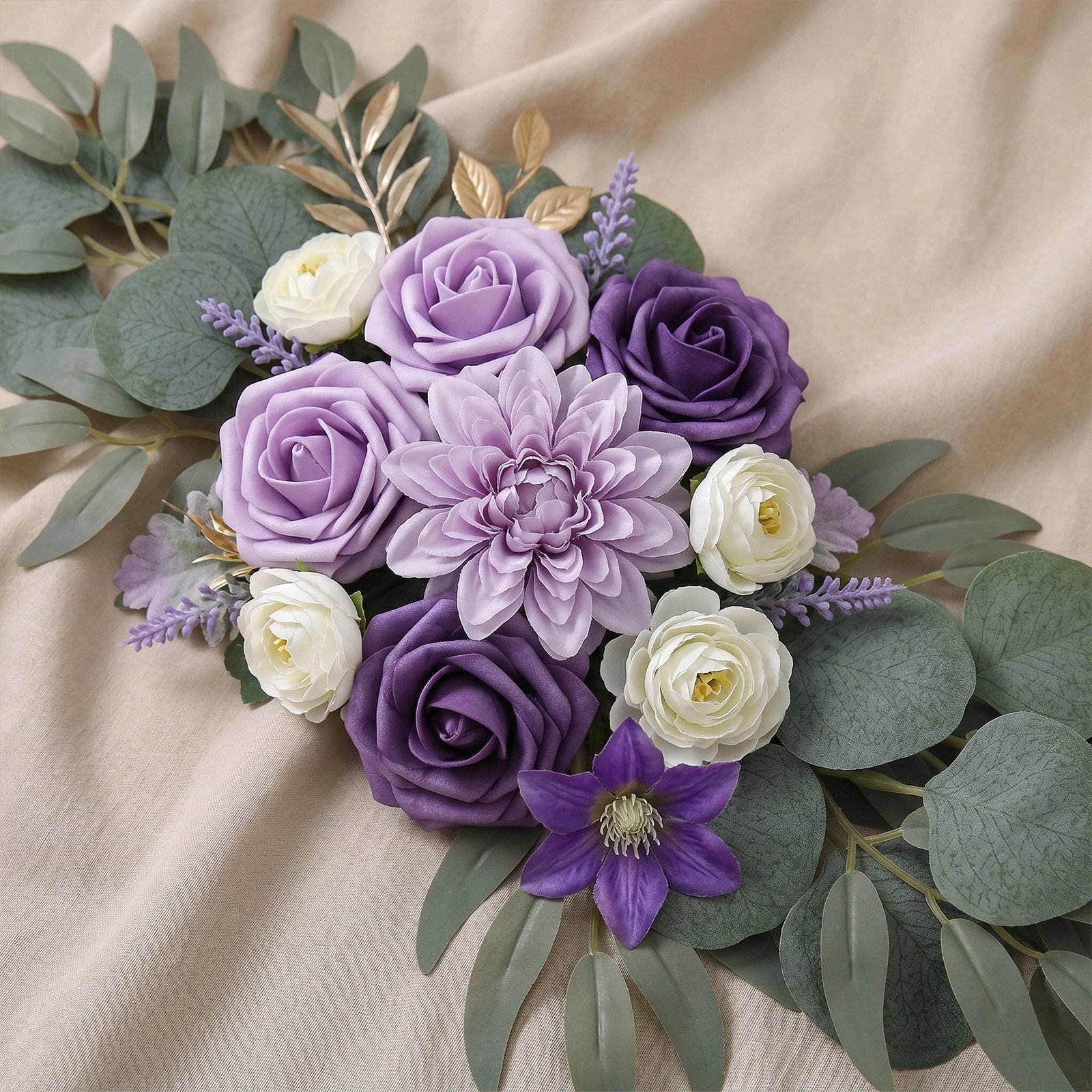 Wedding Arch Flowers Set of 4 for Wedding Welcome Sign Artificial Wedding Flower