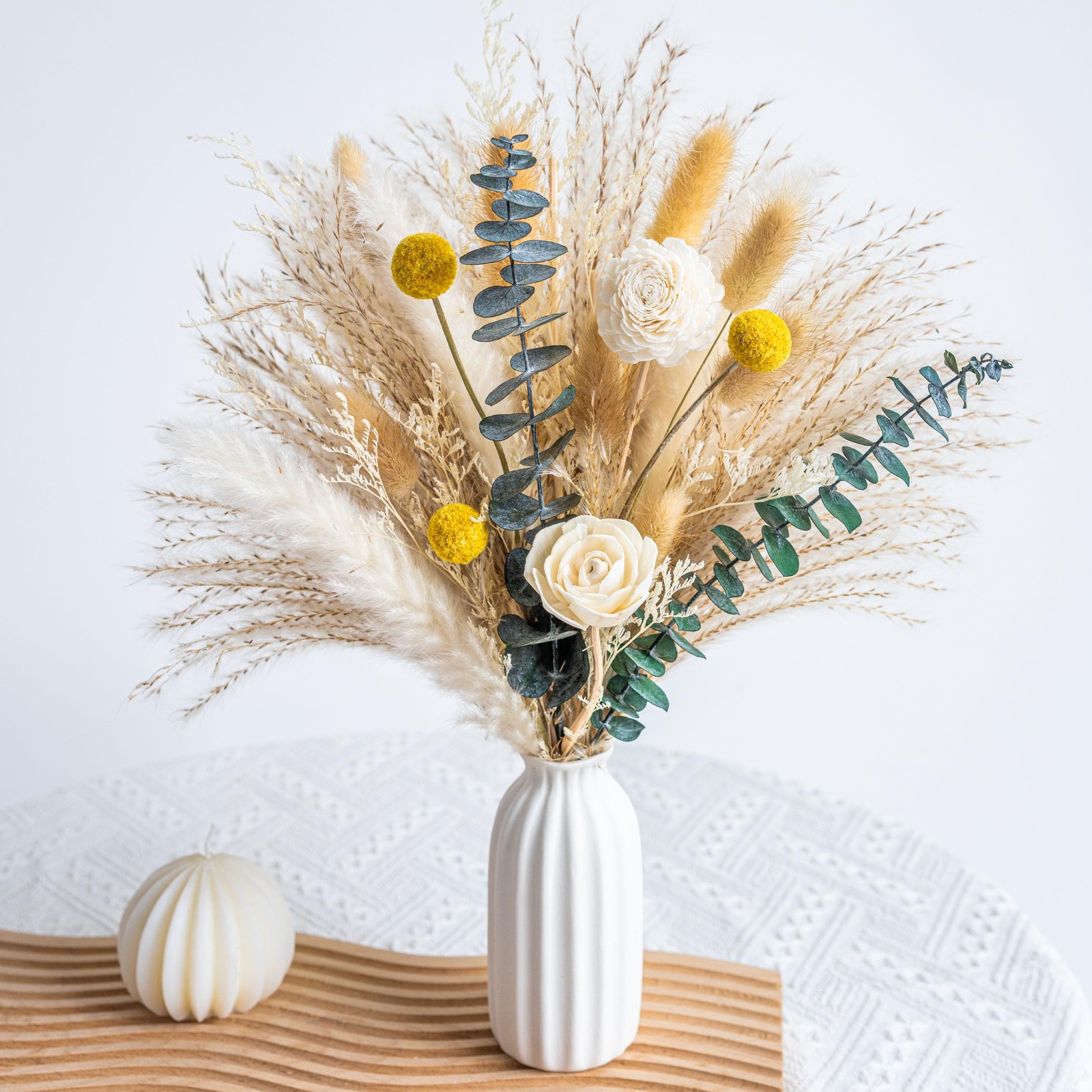 Dried Flowers Reed diffusers kit, Ceramic Vase Included, Reed diffusers for H…